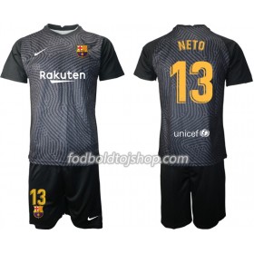 FC Barcelona Målmands Fodboldsæt Norberto Neto 13 Børn 2020-21 M004 S/S (+ Korte bukser)